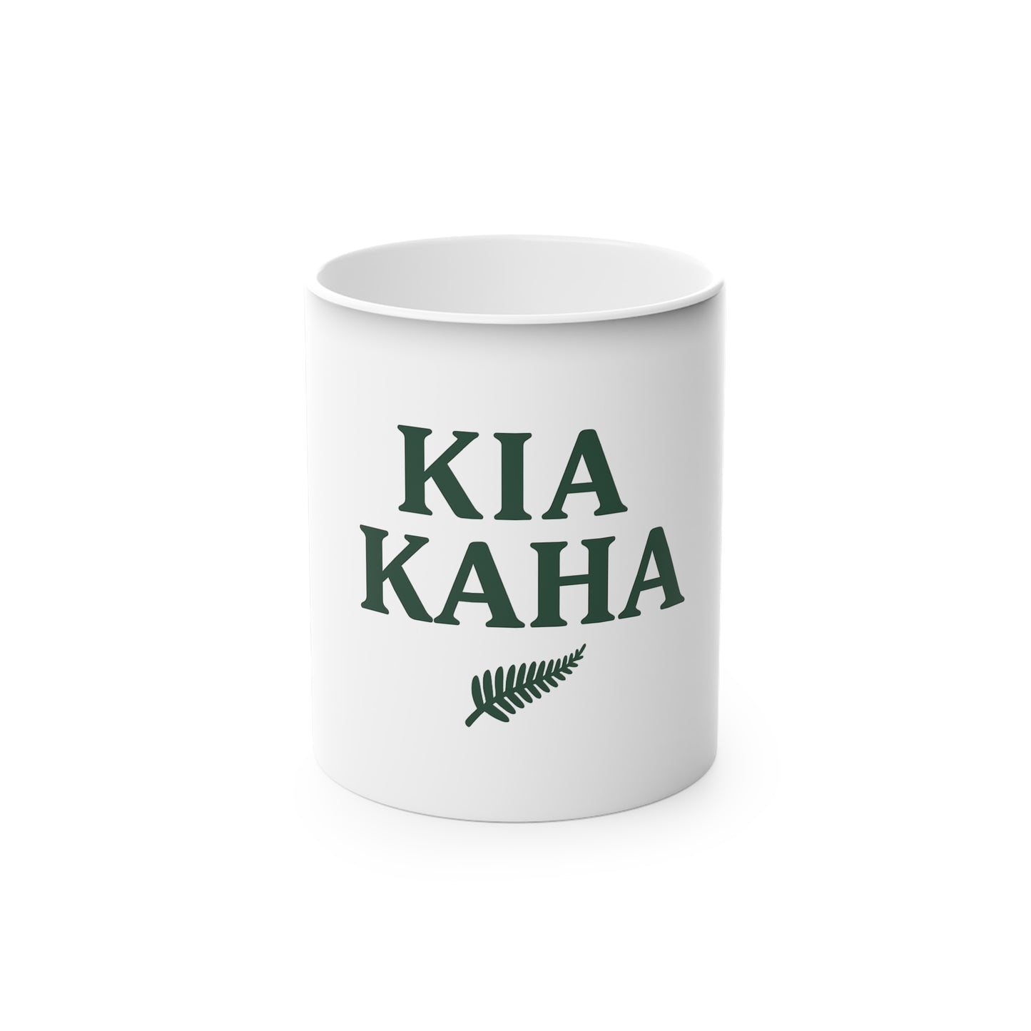 Kia Kaha Magic Mug - Inspirational Coffee Cup for Gifts, Home Decor, Unique Drinkware, New Zealand Theme, Travel Lover's Mug