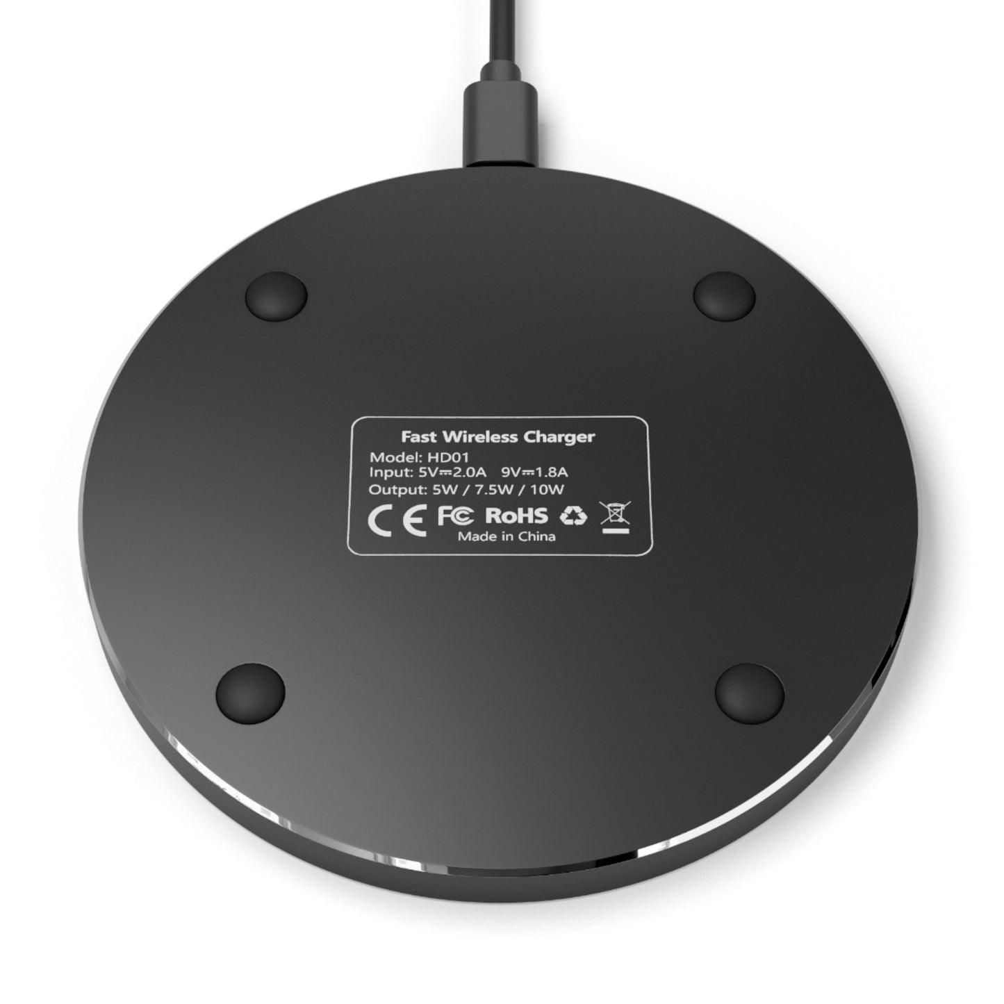 Aroha - Themed Wireless Charger, Fast Charging Pad, Unique Gift for Tech Lovers, Home Office Decor, Mother's Day and Birthday Gifts