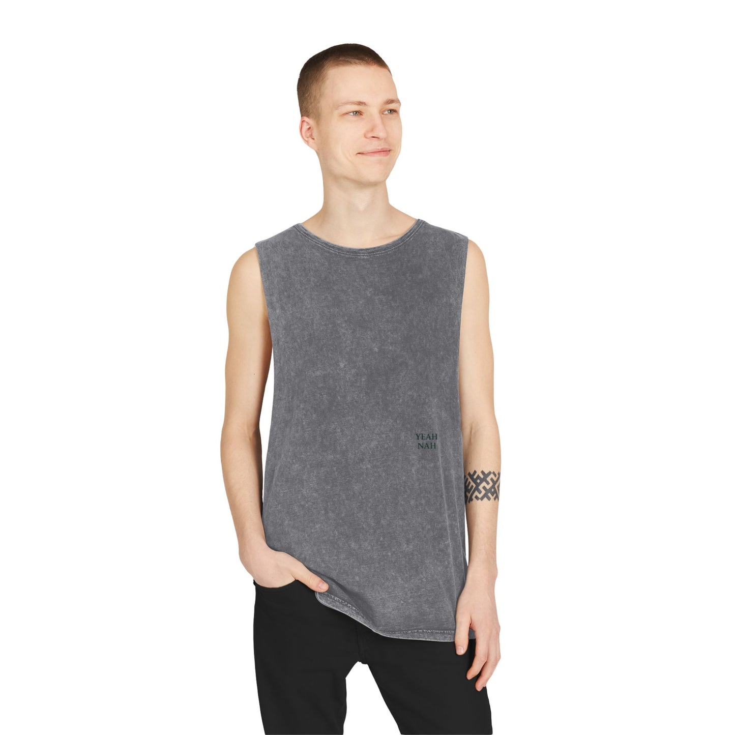 Yeah Nah - Tank Top - Casual Summer Wear, Beach Days, Workout Gear, Layered Outfits, Unique Gift Idea