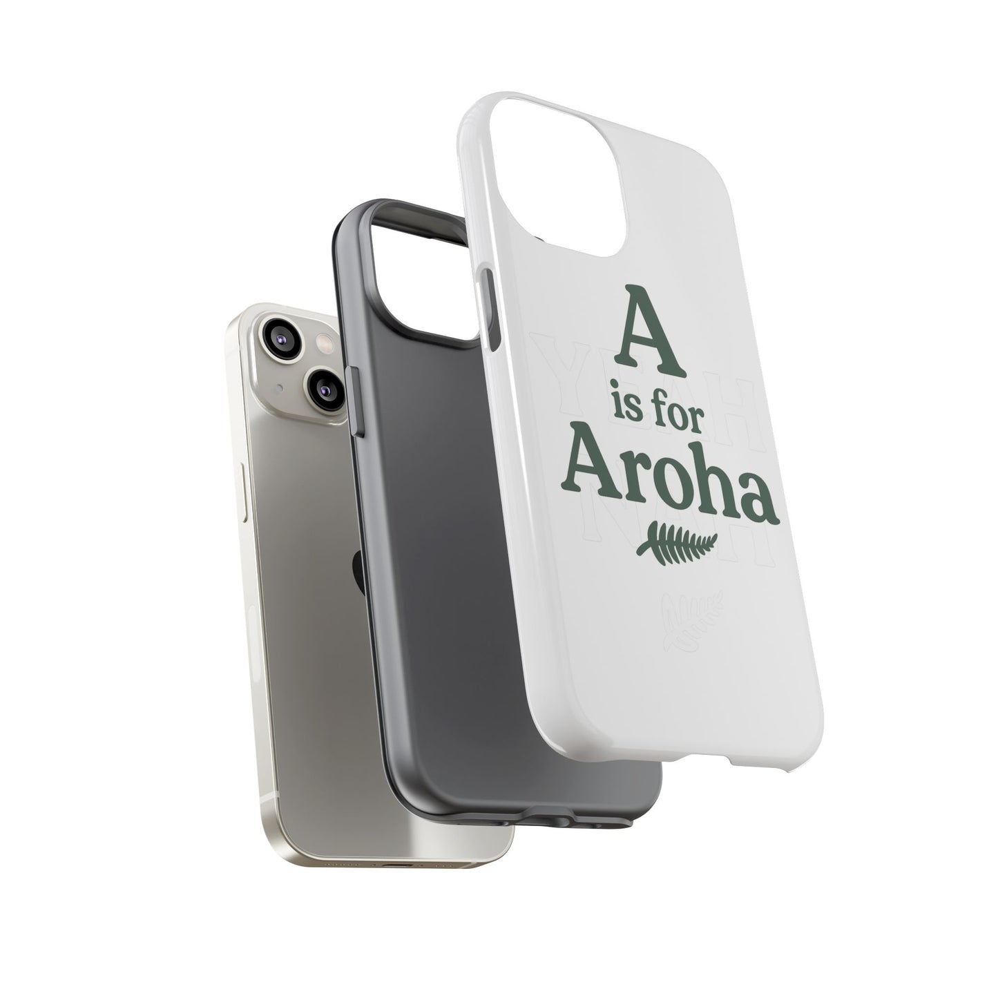 A is for Aroha - Tough Phone Cover, Gift for Friends, Trendy Accessories, Unique Design