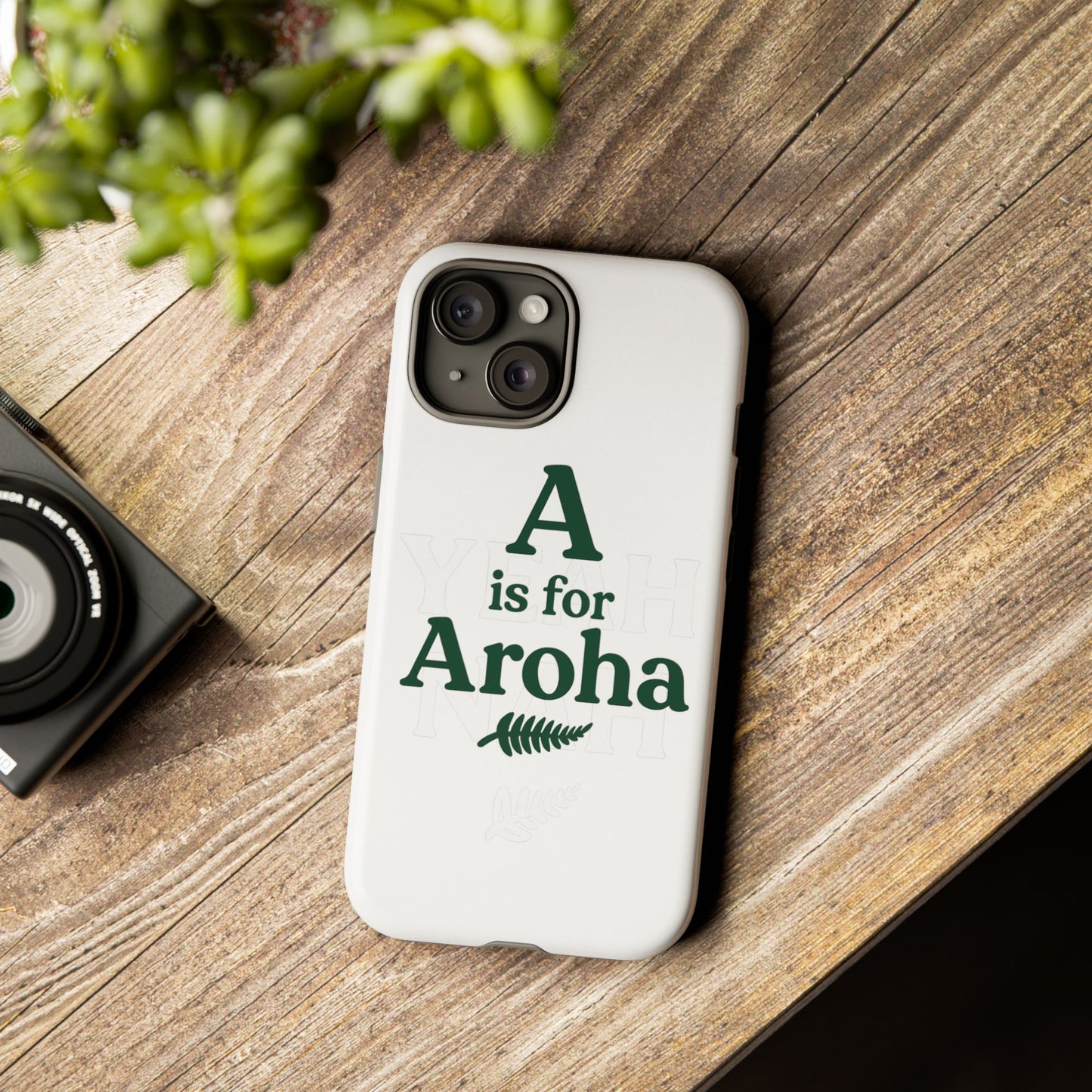 A is for Aroha - Tough Phone Cover, Gift for Friends, Trendy Accessories, Unique Design