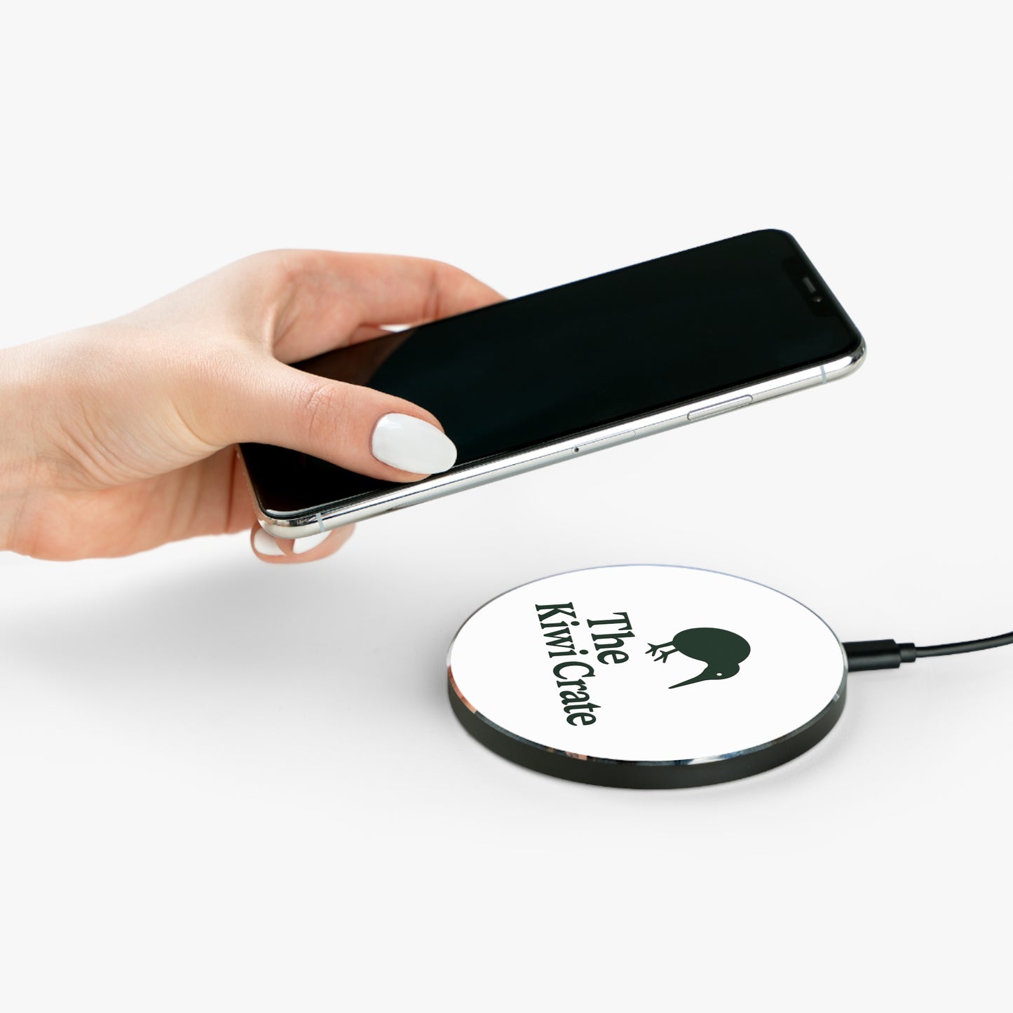Kiwi Crate - Themed Wireless Charger, Fast Charging Pad, Unique Gift for Tech Lovers, Home Office Decor, Mother's Day and Birthday Gifts