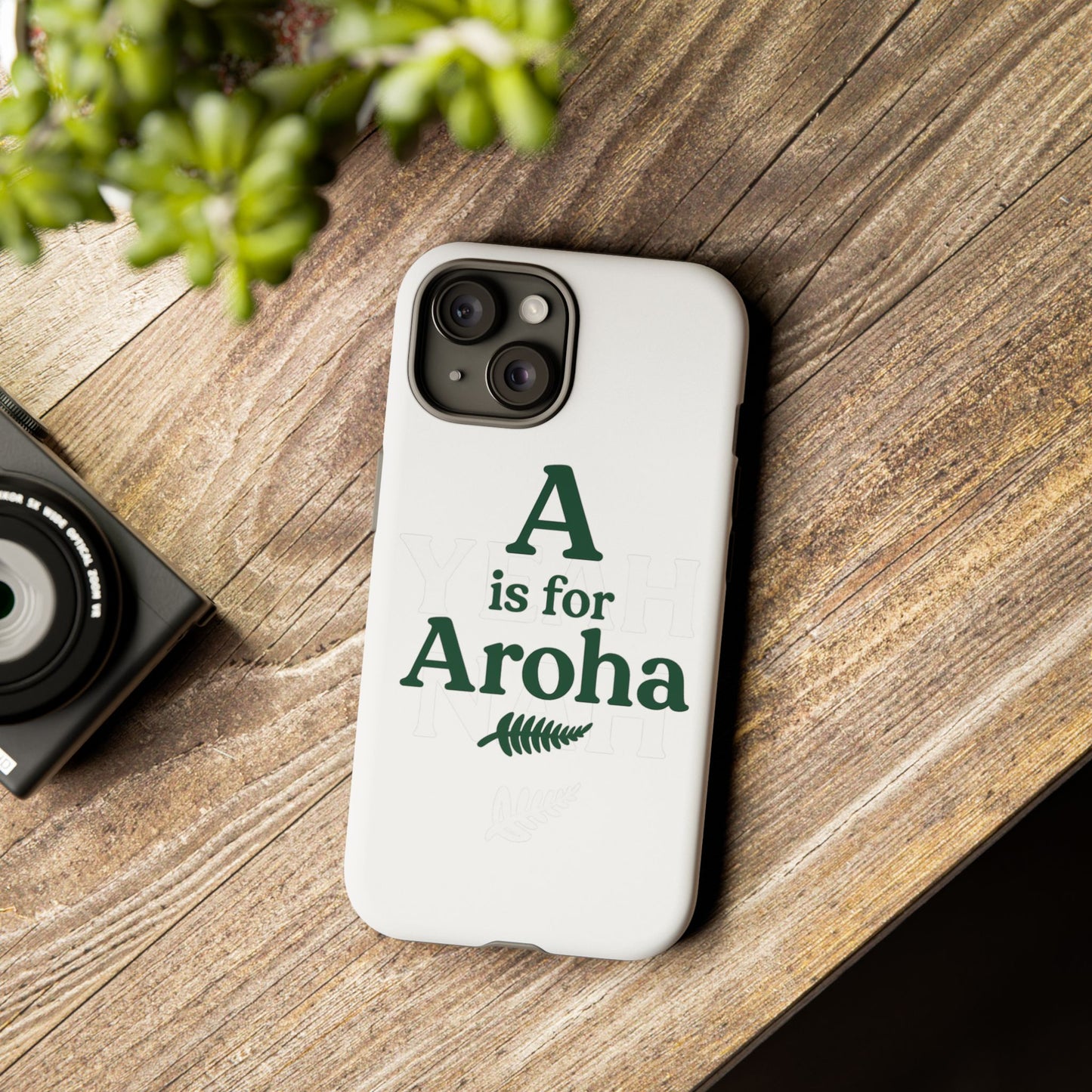 A is for Aroha - Tough Phone Cover, Gift for Friends, Trendy Accessories, Unique Design