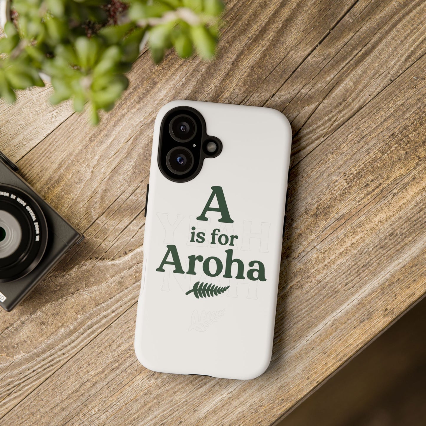 A is for Aroha - Tough Phone Cover, Gift for Friends, Trendy Accessories, Unique Design