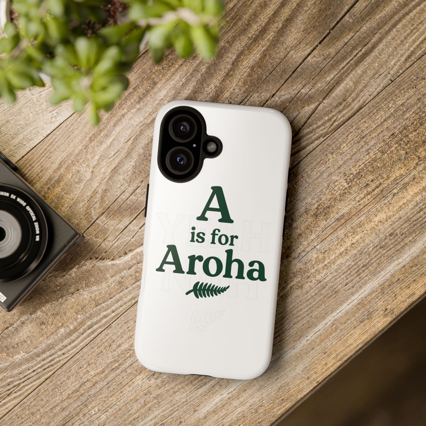 A is for Aroha - Tough Phone Cover, Gift for Friends, Trendy Accessories, Unique Design