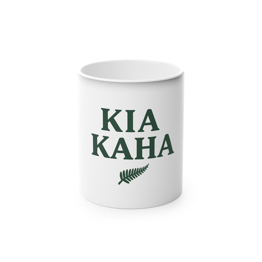 Kia Kaha Magic Mug - Inspirational Coffee Cup for Gifts, Home Decor, Unique Drinkware, New Zealand Theme, Travel Lover's Mug