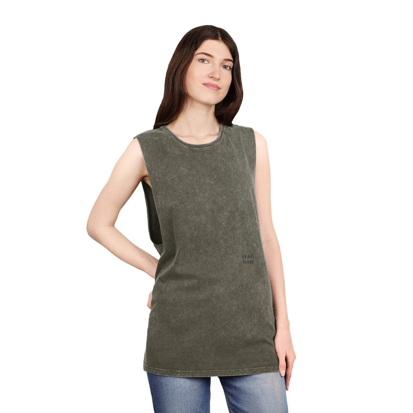 Yeah Nah - Tank Top - Casual Summer Wear, Beach Days, Workout Gear, Layered Outfits, Unique Gift Idea