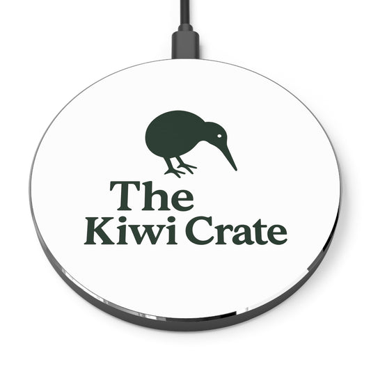 Kiwi Crate - Themed Wireless Charger, Fast Charging Pad, Unique Gift for Tech Lovers, Home Office Decor, Mother's Day and Birthday Gifts