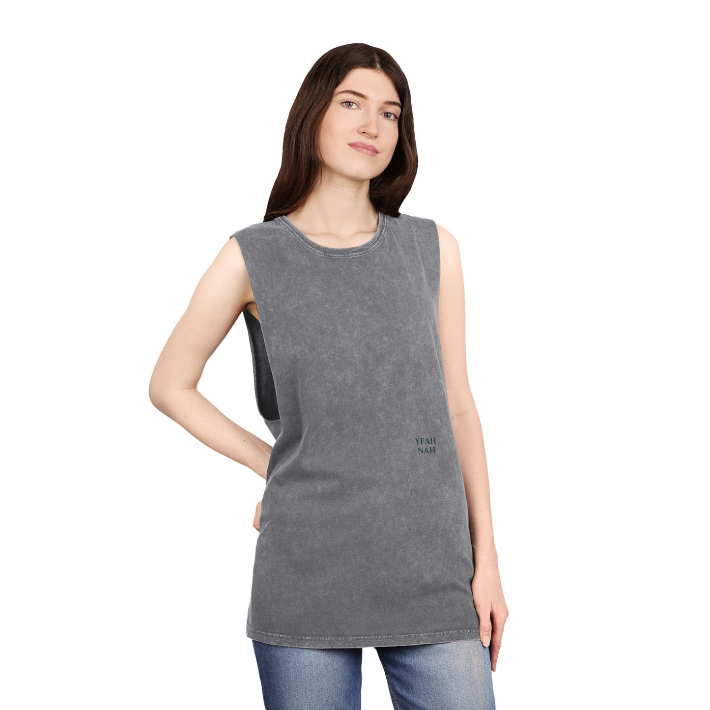 Yeah Nah - Tank Top - Casual Summer Wear, Beach Days, Workout Gear, Layered Outfits, Unique Gift Idea