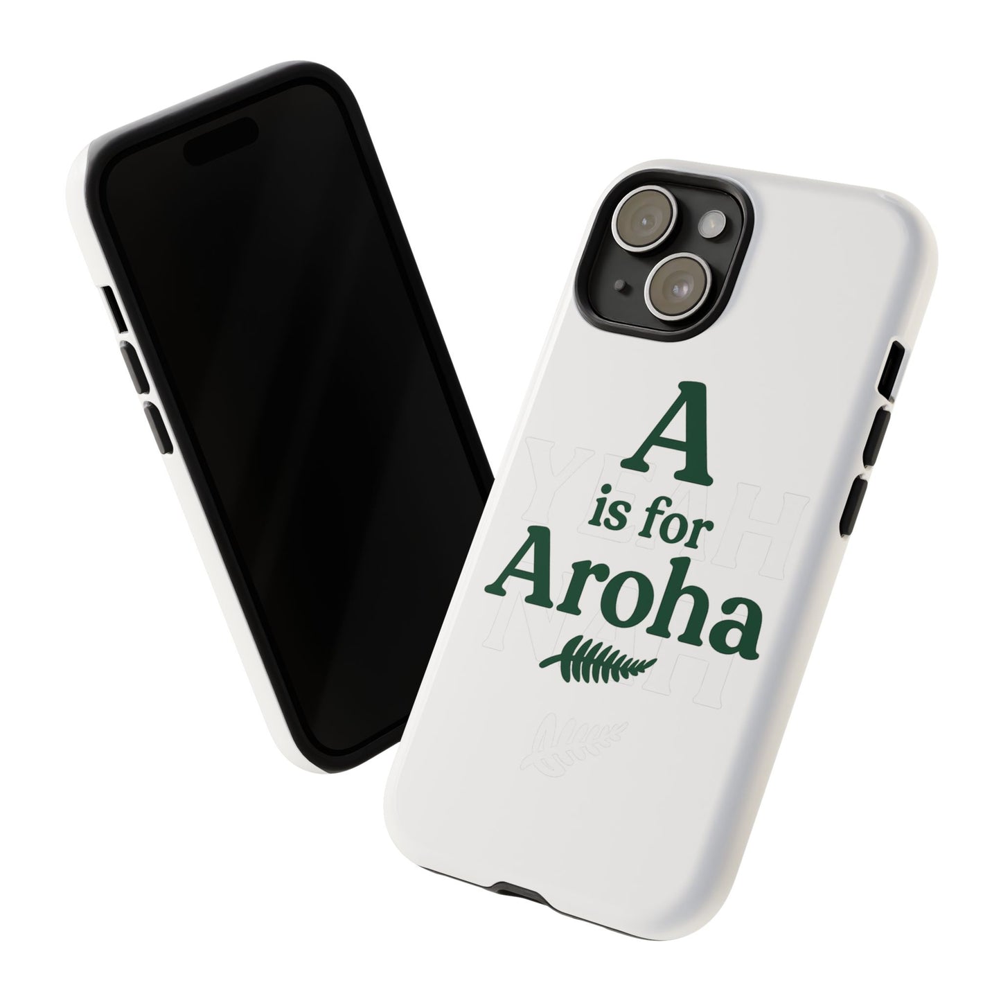 A is for Aroha - Tough Phone Cover, Gift for Friends, Trendy Accessories, Unique Design