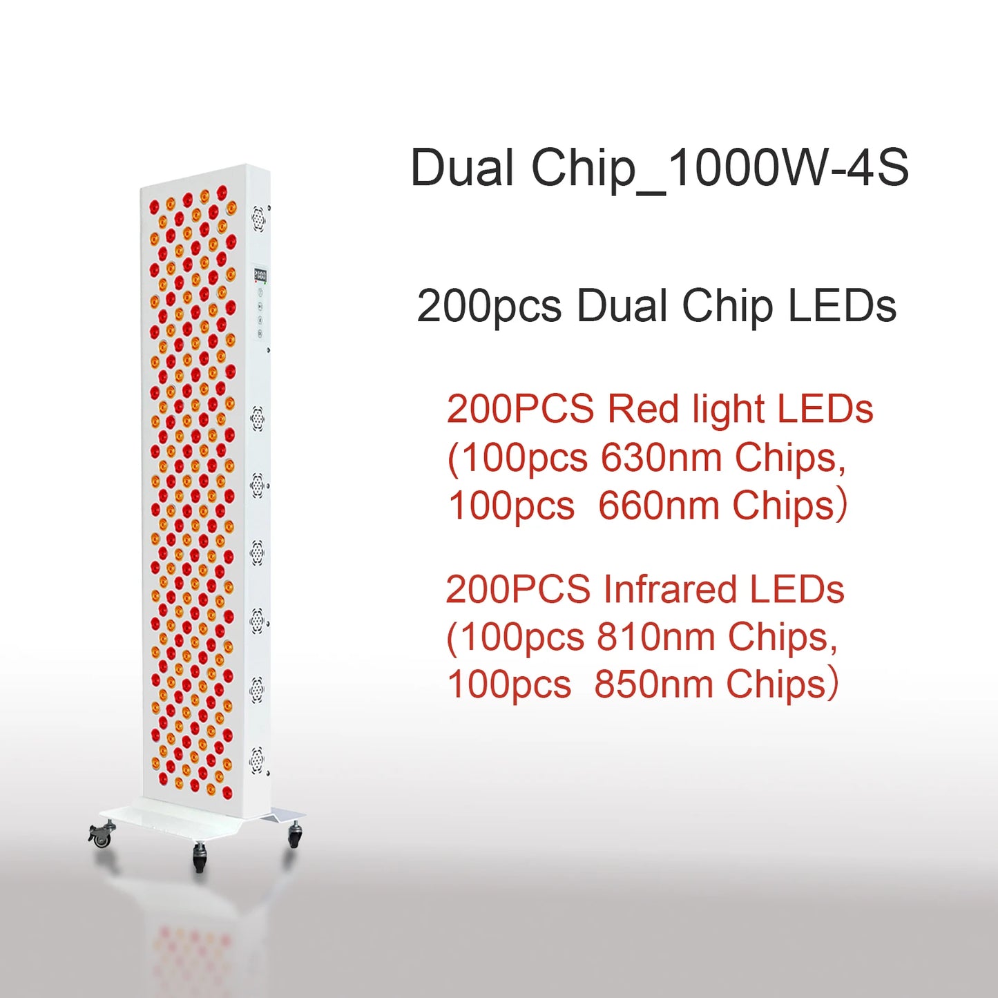 Red Light Therapy Panel | 660nm & 850nm Dual Wavelength | Clinical-Grade Full Body Recovery