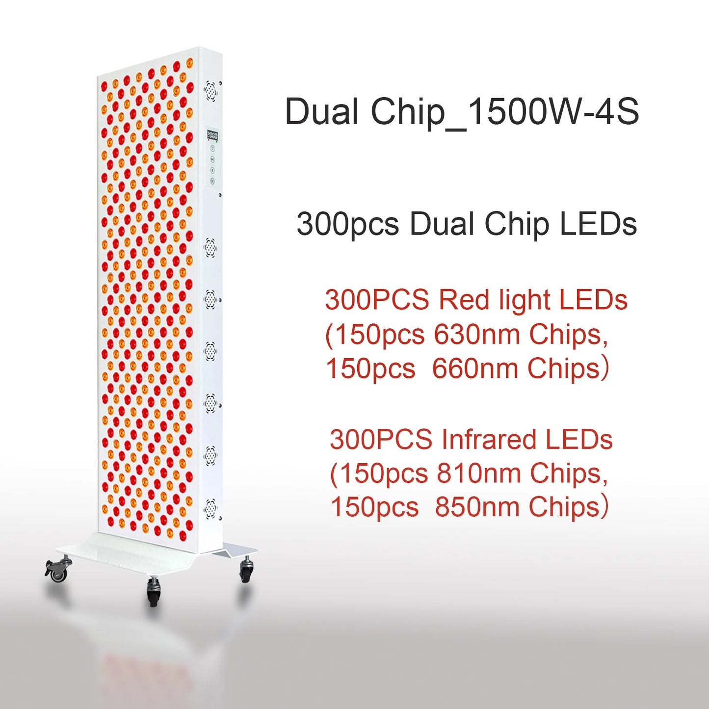 Red Light Therapy Panel | 660nm & 850nm Dual Wavelength | Clinical-Grade Full Body Recovery