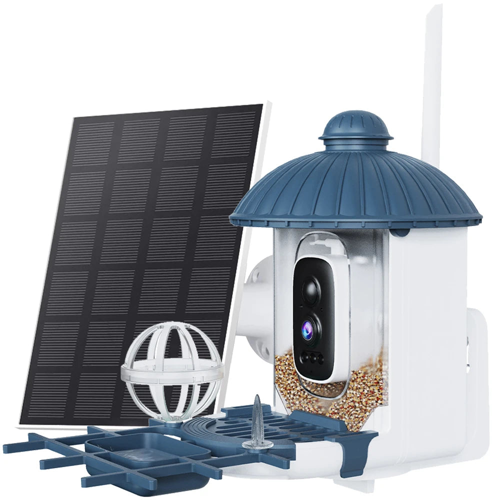 AI Smart Bird Feeder Camera | Solar Powered, AI Bird Species Recognition