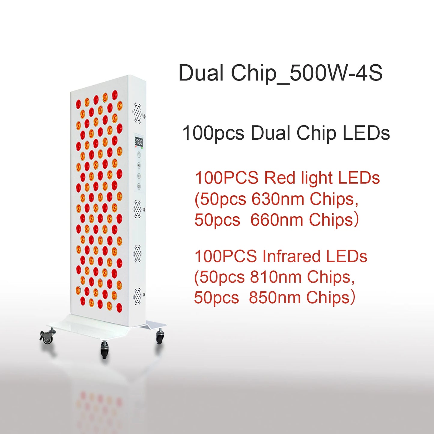 Red Light Therapy Panel | 660nm & 850nm Dual Wavelength | Clinical-Grade Full Body Recovery