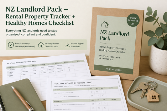 NZ Landlord Pack — rental property tracker and Healthy Homes checklist